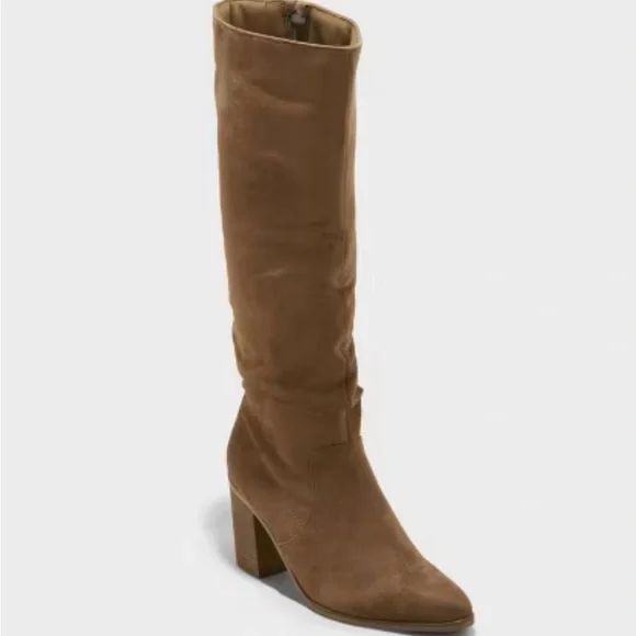 Brown Knee-High Women's Boots - Picture 1 of 4